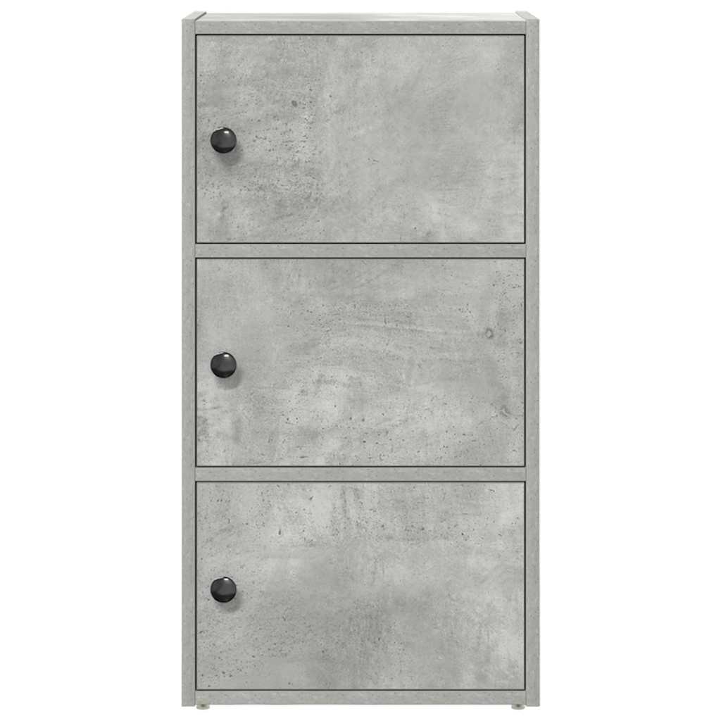 vidaXL Bookcase Concrete Grey 40x24x77 cm Engineered Wood 4
