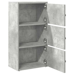 vidaXL Bookcase Concrete Grey 40x24x77 cm Engineered Wood 5