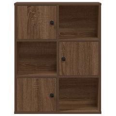 vidaXL Bookcase Brown Oak 60x24x76.5 cm Engineered Wood 5