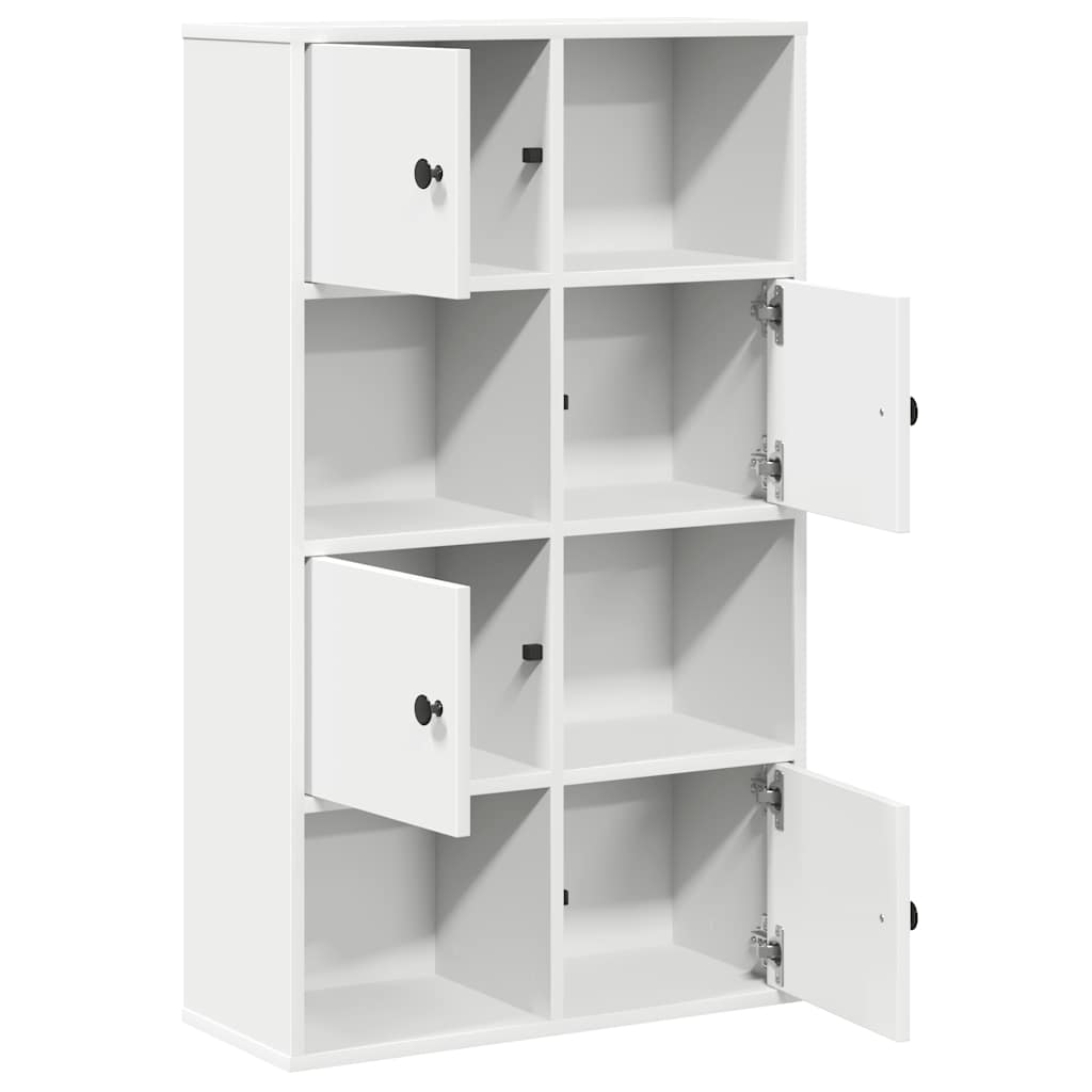 vidaXL Bookcase White 60x24x101.5 cm Engineered Wood 5