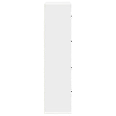 vidaXL Bookcase White 60x24x101.5 cm Engineered Wood 6