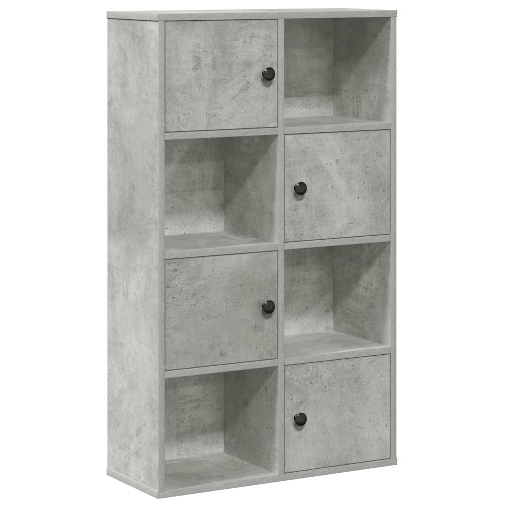 vidaXL Bookcase Concrete Grey 60x24x101.5 cm Engineered Wood 2