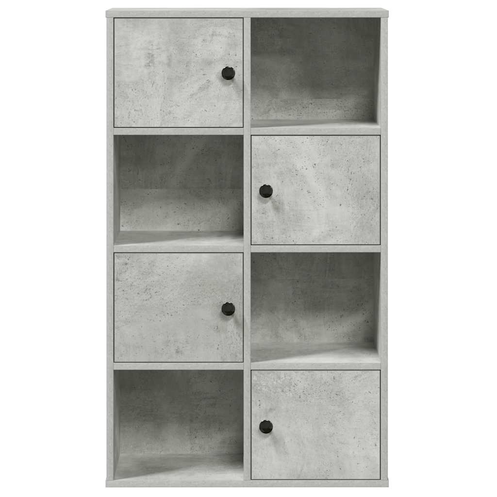 vidaXL Bookcase Concrete Grey 60x24x101.5 cm Engineered Wood 4