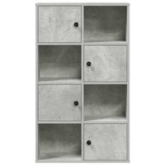 vidaXL Bookcase Concrete Grey 60x24x101.5 cm Engineered Wood 4