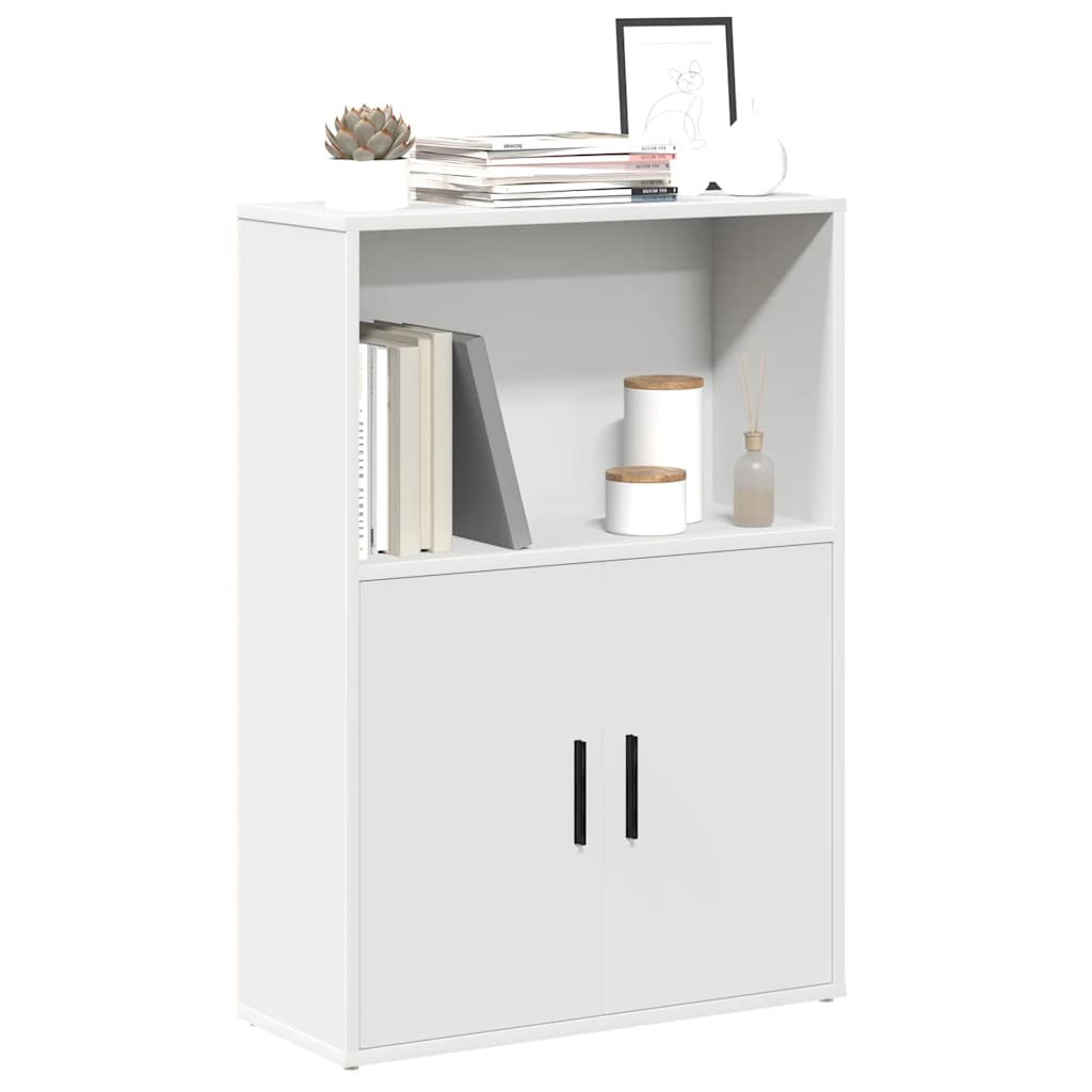 Bookcase Engineered Wood in White