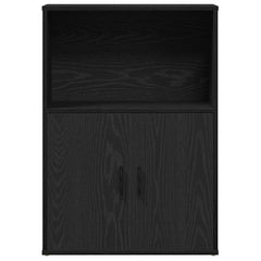 vidaXL Bookcase Black Oak 60x24x85 cm Engineered Wood 4