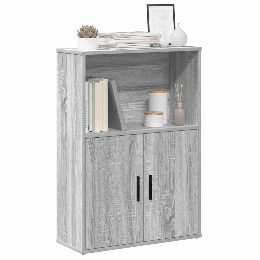 Bookcase Engineered Wood in Grey Sonoma