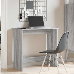 vidaXL Desk Grey Sonoma 80x40x75 cm Engineered Wood 3