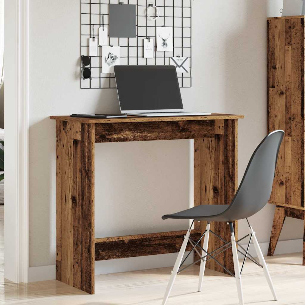 vidaXL Desk Old Wood 80x40x75 cm Engineered Wood 3
