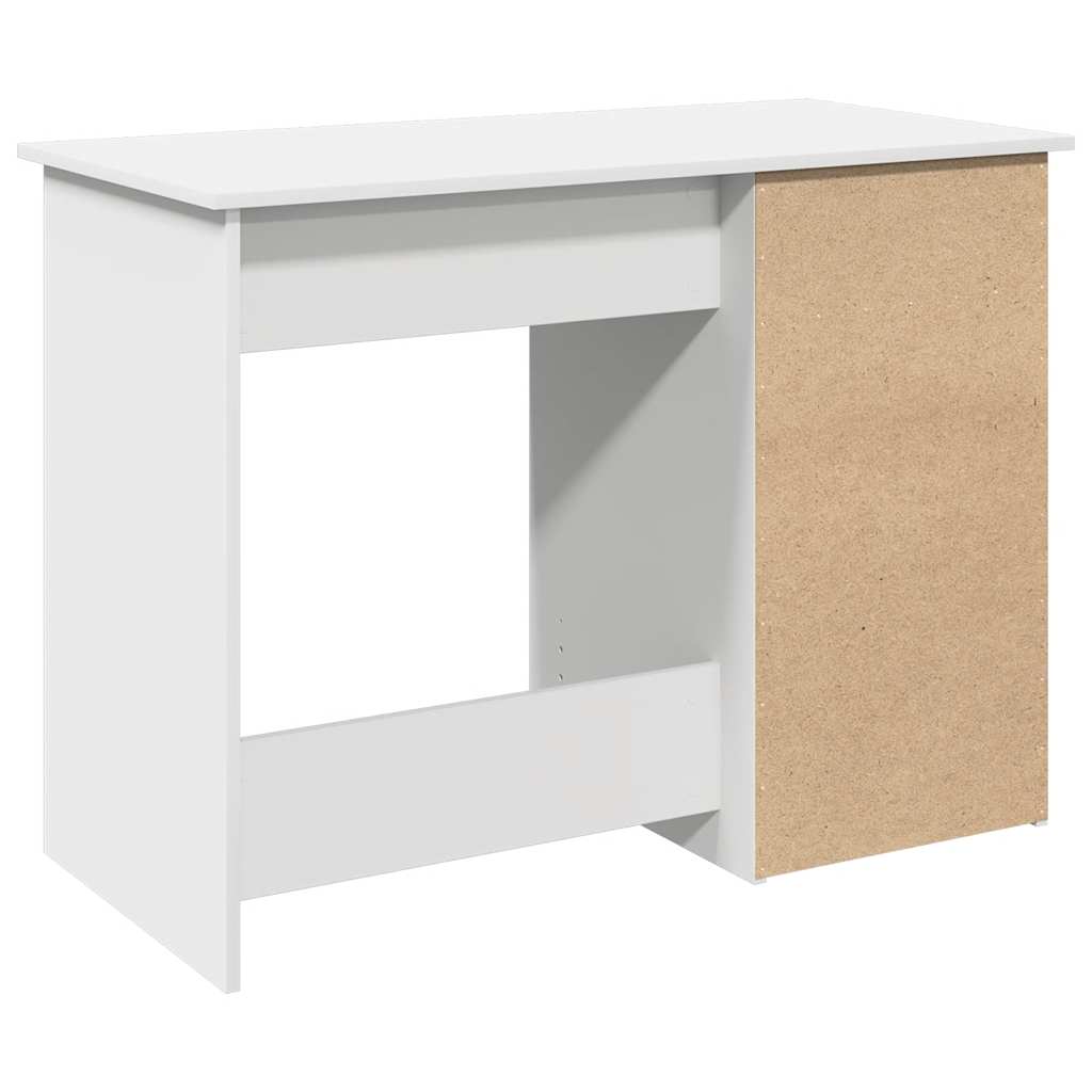 Desk 102x50x75 cm Engineered Wood White