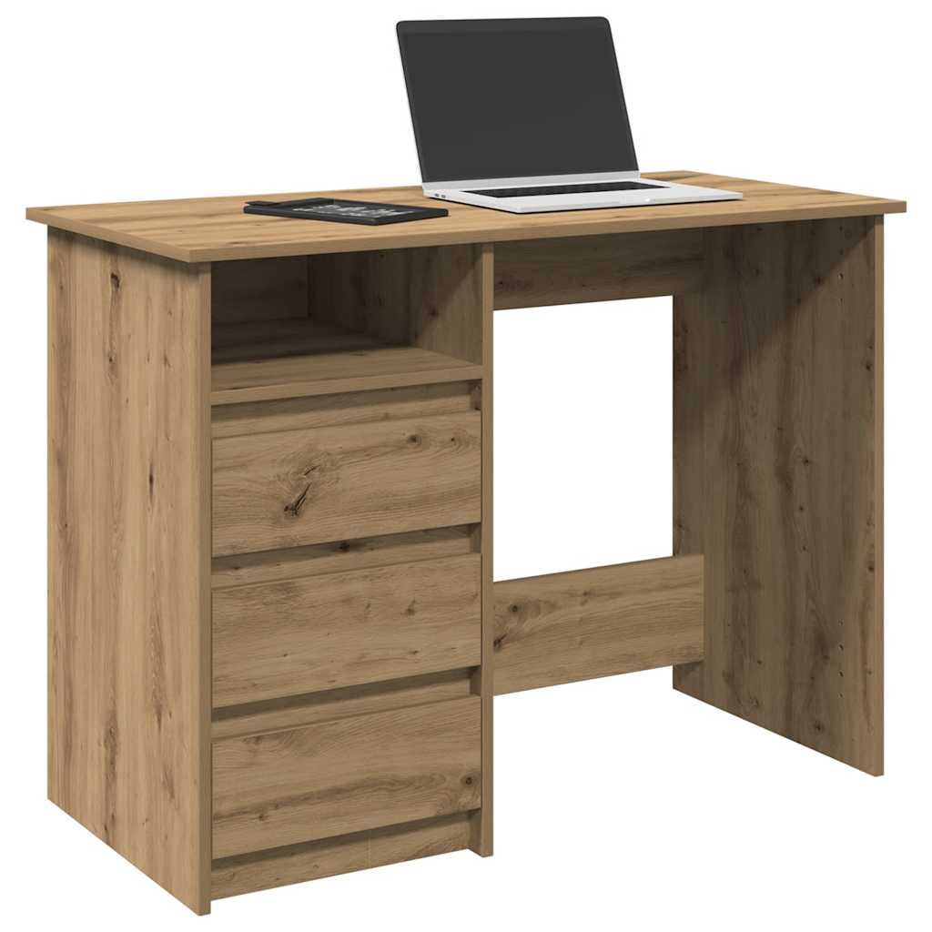 Desk 102x50x75 cm Engineered Wood Artisan oak