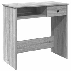 vidaXL Desk Grey Sonoma 80x40x75 cm Engineered Wood 2