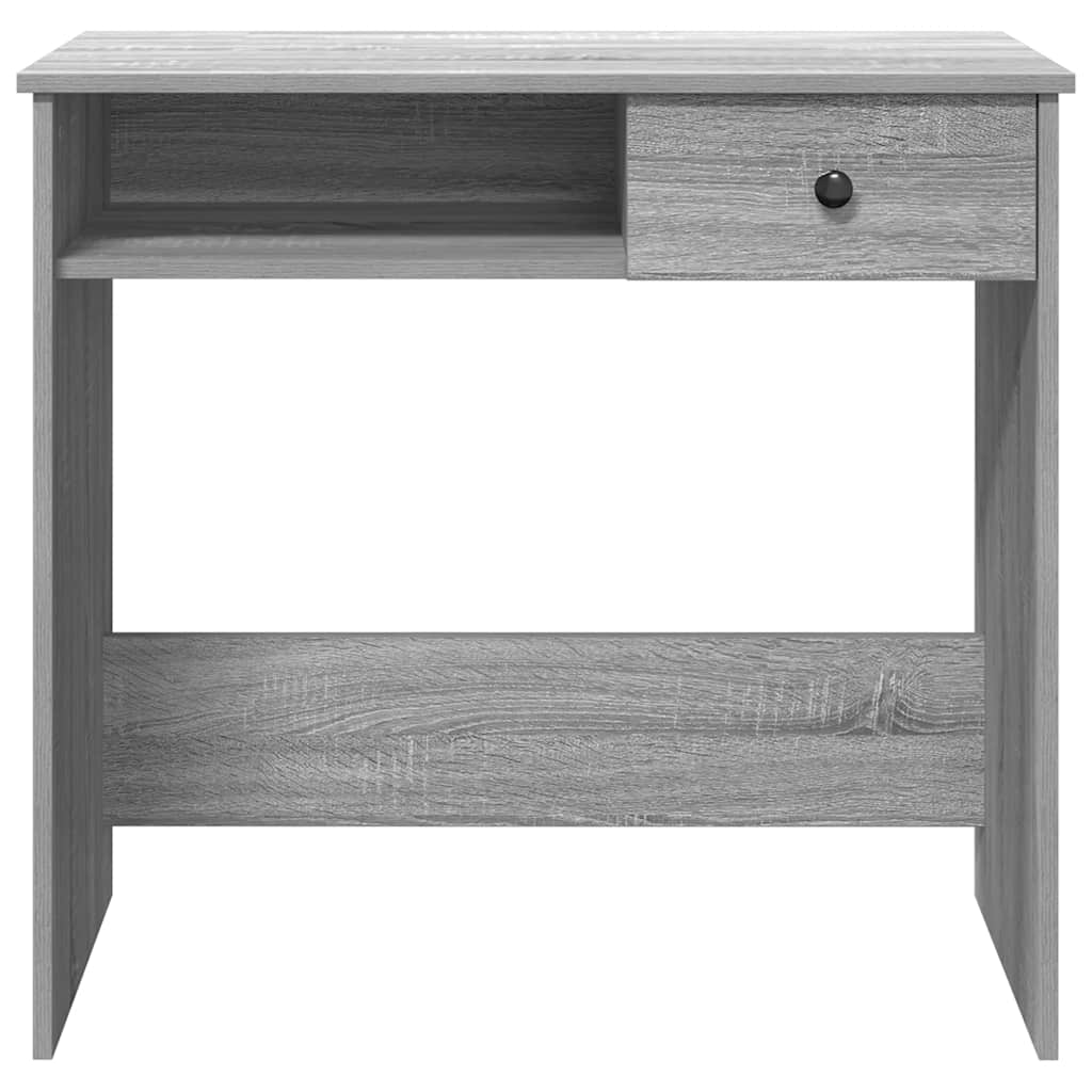 vidaXL Desk Grey Sonoma 80x40x75 cm Engineered Wood 5