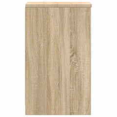 vidaXL Garage Storage Cabinet Sonoma Oak 30x51x85 cm Solid Wood Pine 6
