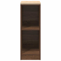 vidaXL Garage Storage Cabinet Brown Oak 30x51x85 cm Solid Wood Pine 5