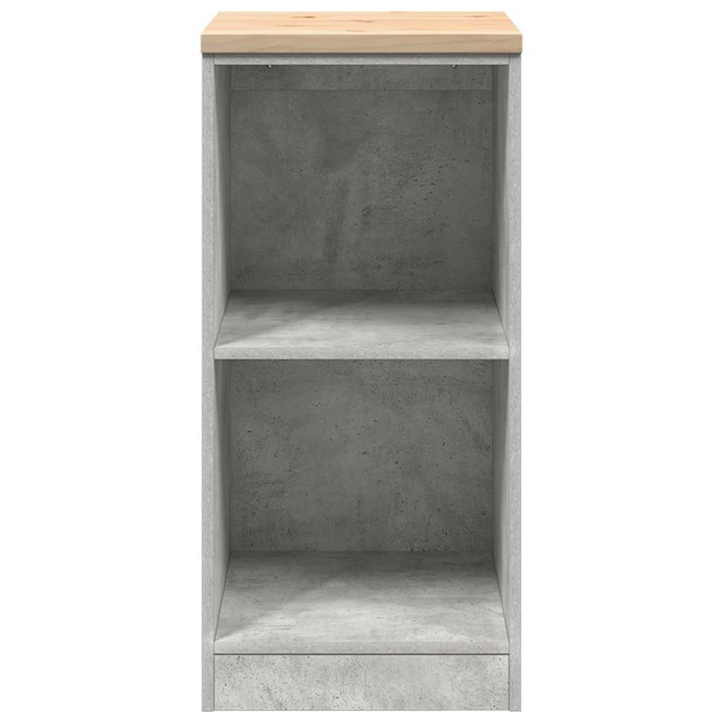 vidaXL Garage Storage Cabinet Concrete Grey 40x51x85 cm Solid Wood Pine 5