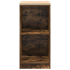 vidaXL Garage Storage Cabinet Smoked Oak 40x51x85 cm Solid Wood Pine 5