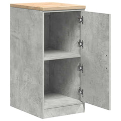 vidaXL Garage Storage Cabinet Concrete Grey 40x51x85 cm Solid Wood Pine 5