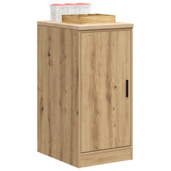 vidaXL Garage Storage Cabinet Artisan Oak 40x51x85 cm Solid Wood Pine 4