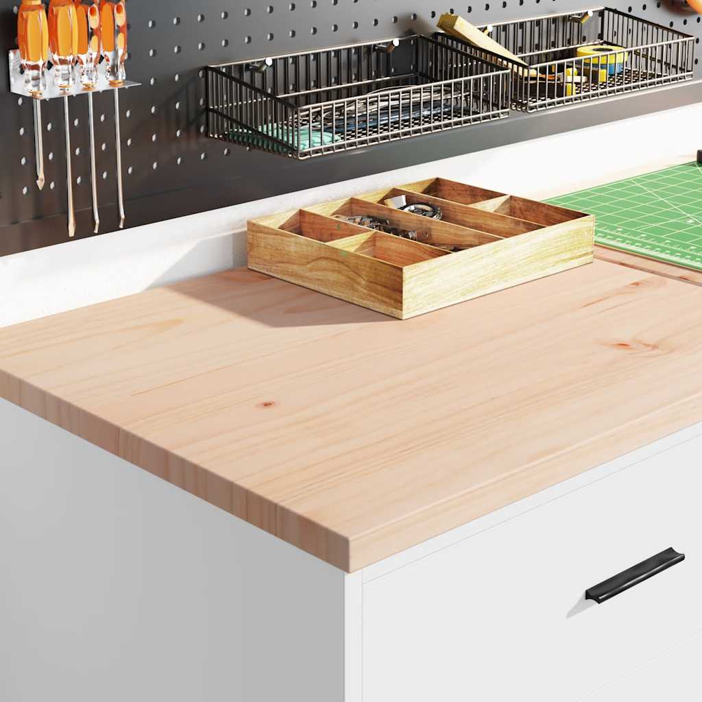 Garage Storage Cabinet Solid Wood Pine 60 x 51 x 85 cm 4 Drawers White