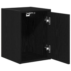 vidaXL Garage Wall Cabinets 2 pcs Black Engineered Wood 5