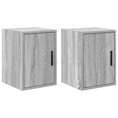 vidaXL Garage Wall Cabinets 2 pcs Grey Sonoma Engineered Wood 2