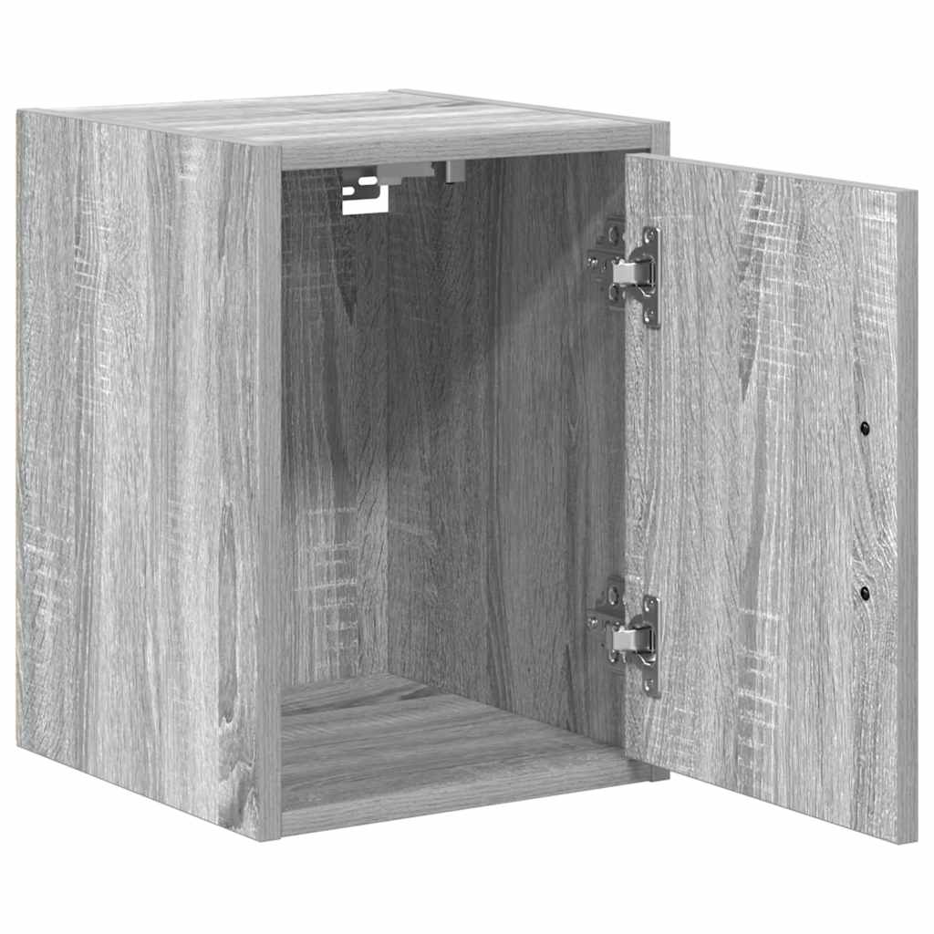 vidaXL Garage Wall Cabinets 2 pcs Grey Sonoma Engineered Wood 5