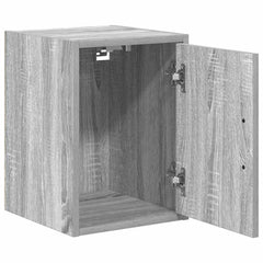 vidaXL Garage Wall Cabinets 2 pcs Grey Sonoma Engineered Wood 5