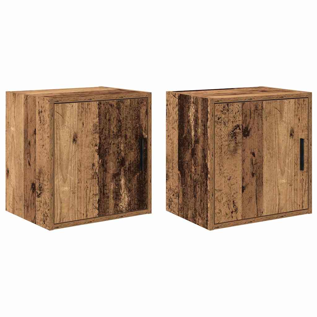 vidaXL Garage Wall Cabinets 2 pcs Old Wood Engineered Wood 1