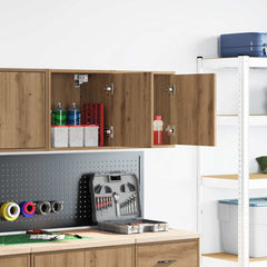 vidaXL Garage Wall Cabinets 2 pcs Artisan Oak Engineered Wood 2