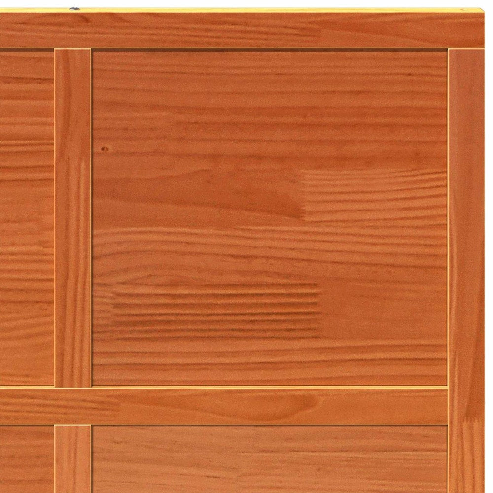 Barn Door Wax brown Solid Pine Wood 90 x 208 cm