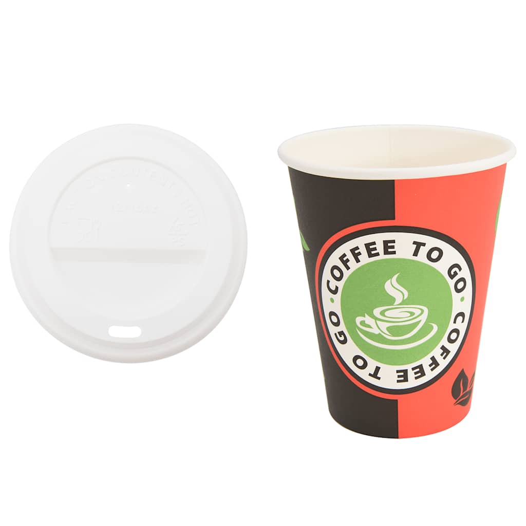 Paper Coffee Cups with Lids 1000 pcs 4oz 100 ml