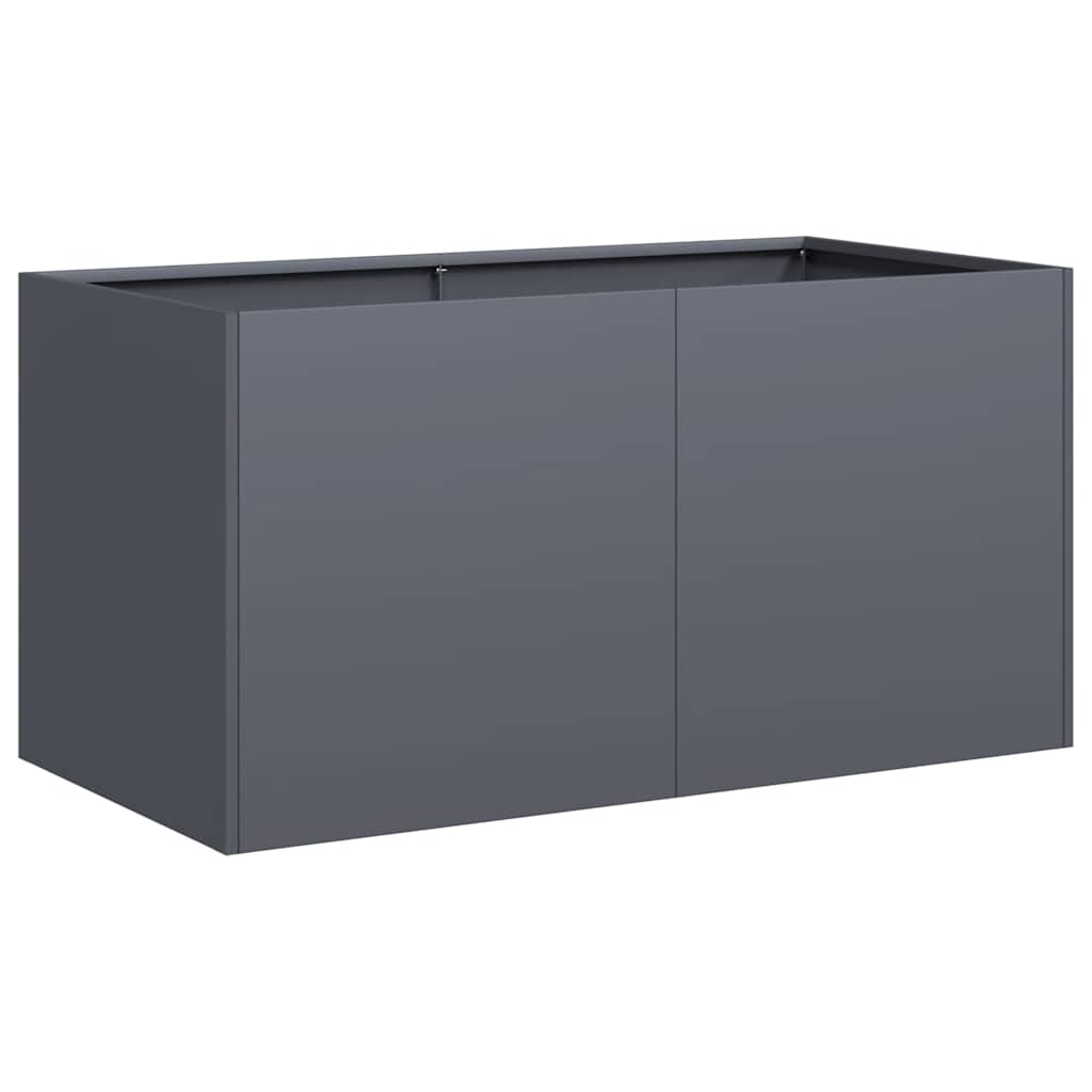 vidaXL Planter Anthracite 80x40x40 cm Cold-rolled Steel 2
