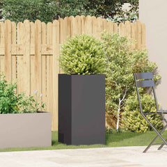 vidaXL Planter Black 40x40x80 cm Cold-rolled Steel 3