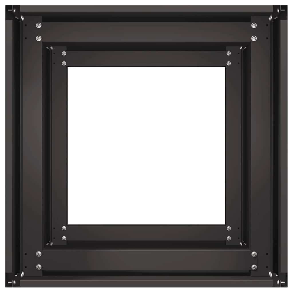 vidaXL Planter Black 40x40x80 cm Cold-rolled Steel 5