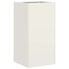 vidaXL Planter White 40x40x80 cm Cold-rolled Steel 2