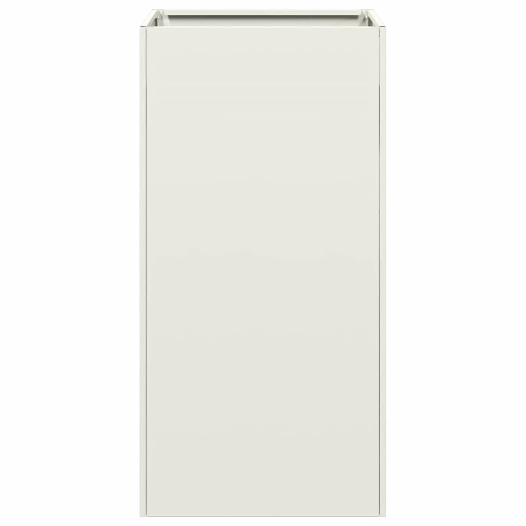 vidaXL Planter White 40x40x80 cm Cold-rolled Steel 4