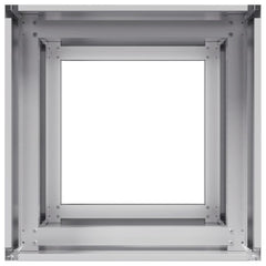 vidaXL Planter 40x40x80 cm Galvanised Steel 5