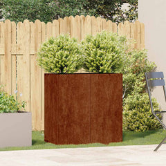 Planter 80x40x80 cm Cold-rolled Steel Weathering steel