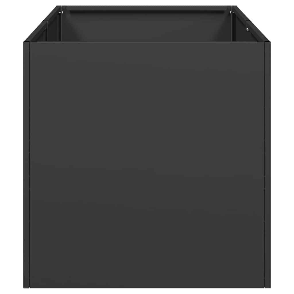 vidaXL Planter Black 40x80x40 cm Cold-rolled Steel 4