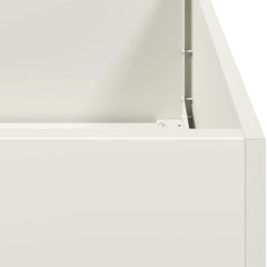 vidaXL Planter White 40x80x40 cm Cold-rolled Steel 6