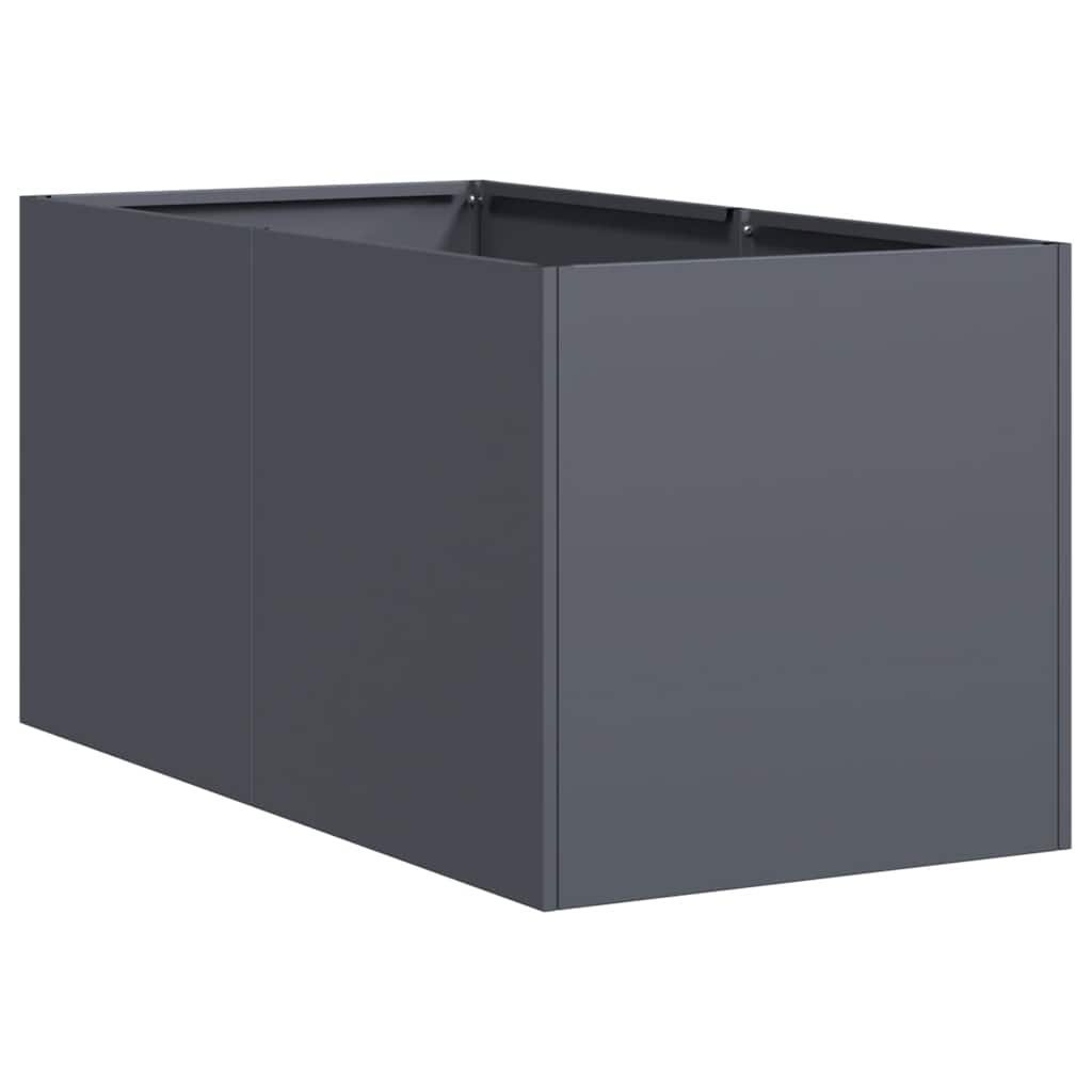 vidaXL Planter Anthracite 40x80x40 cm Cold-rolled Steel 2