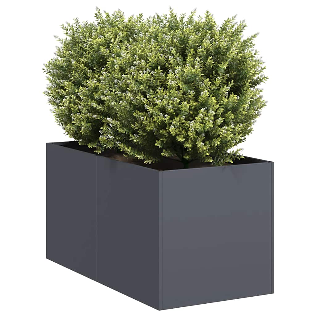 vidaXL Planter Anthracite 40x80x40 cm Cold-rolled Steel 1