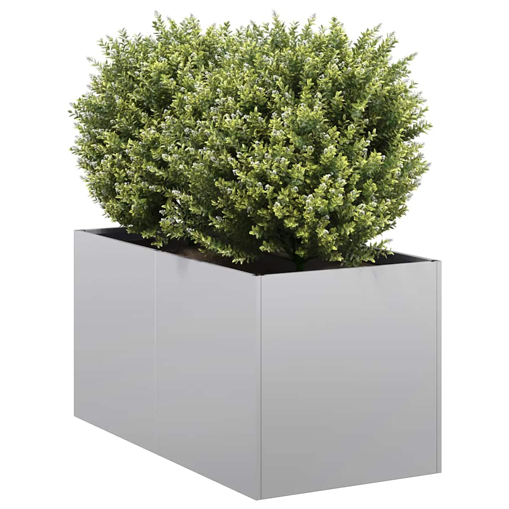 vidaXL Planter 40x80x40 cm Galvanised Steel 1