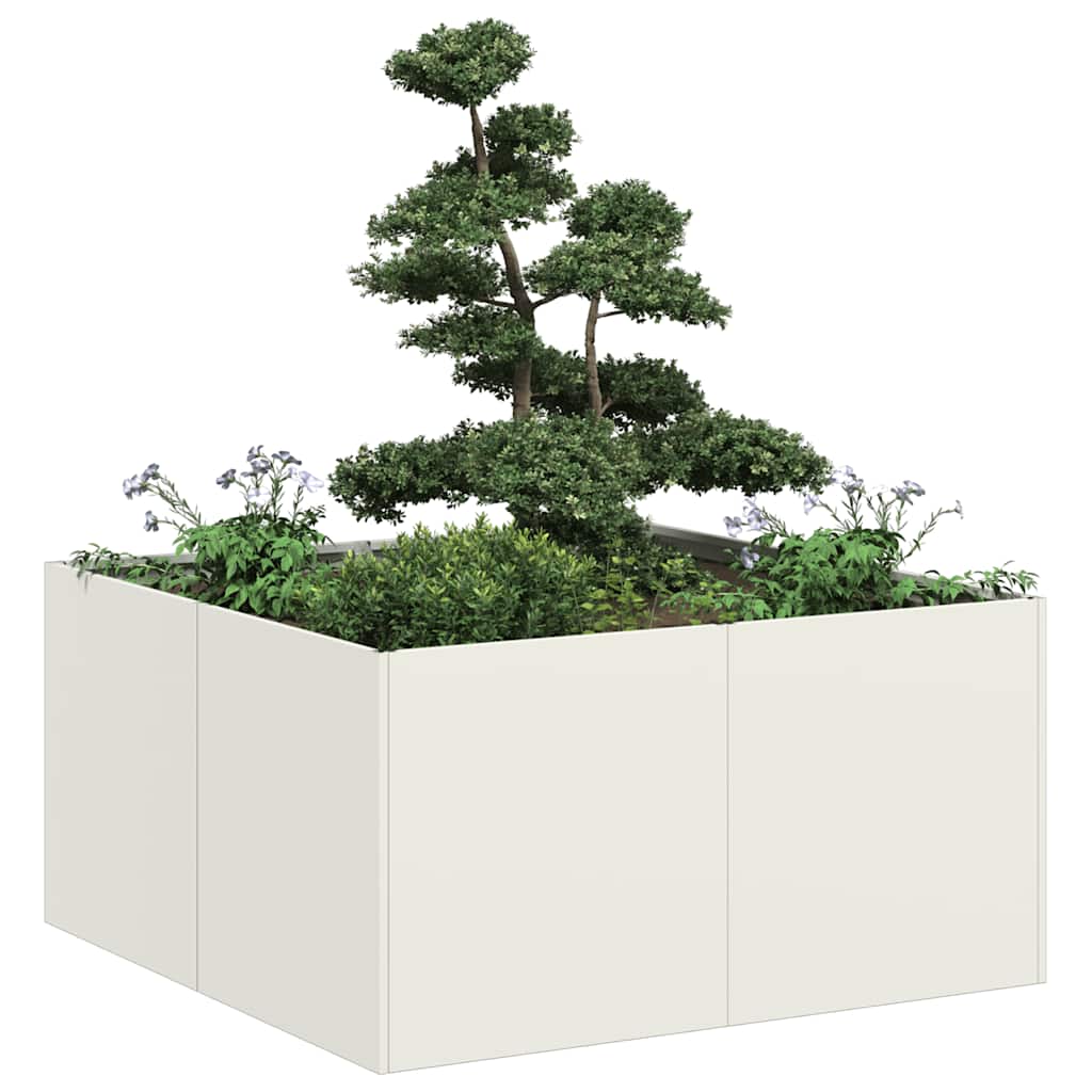 vidaXL Planter 80x80x40 cm Cold-rolled Steel