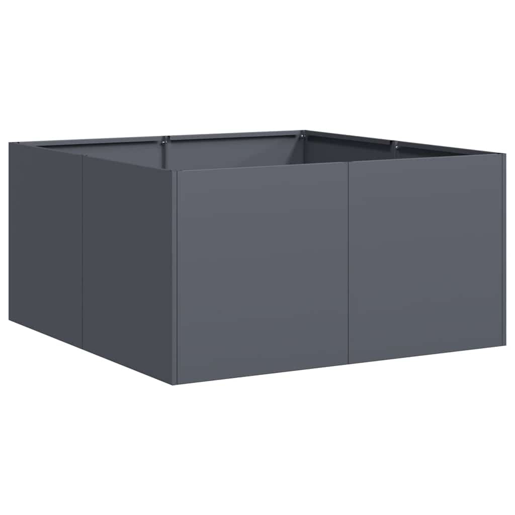 vidaXL Planter Anthracite 80x80x40 cm Cold-rolled Steel 2