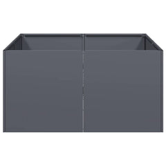 vidaXL Planter Anthracite 80x80x40 cm Cold-rolled Steel 4