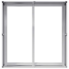 vidaXL Planter 80x80x40 cm Galvanised Steel 5