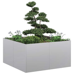 Planter 80x80x40 cm Cold-rolled Steel Depth 80 cm Height 40 cm Width 80 cm Galvanised steel
