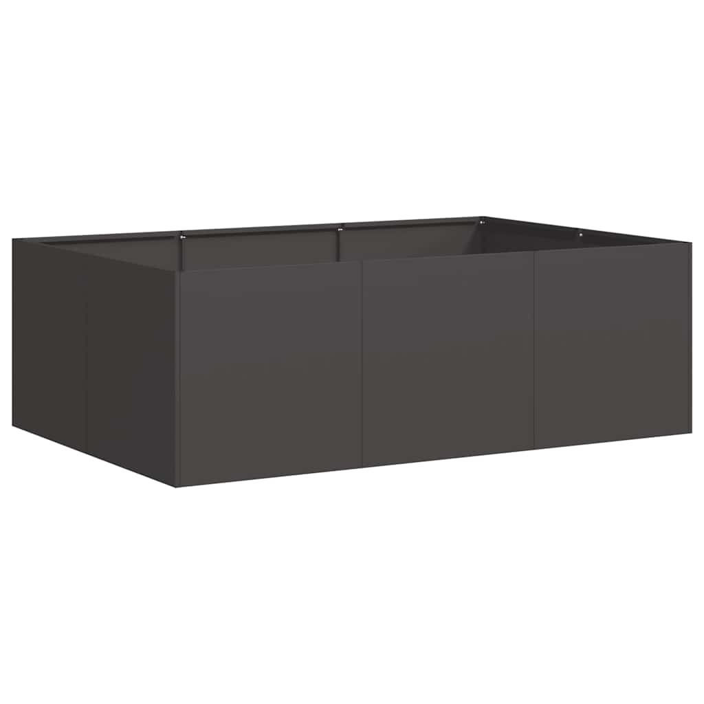 vidaXL Planter Black 120x80x40 cm Steel 2